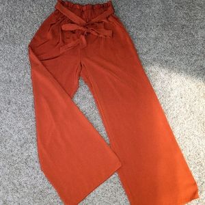 TERRICOTTA / RUST, FLARE / WIDE LEG PANTS
